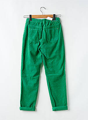 Pantalon slim broderie rivets taille normale vert C'EST BEAU LA VIE femme