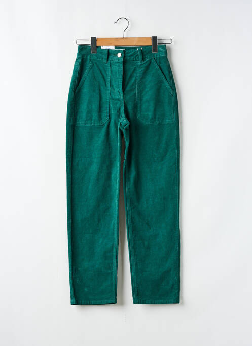 Pantalon droit vert C'EST BEAU LA VIE pour femme