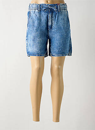 Bermuda taille élastique bleu STREET ONE femme