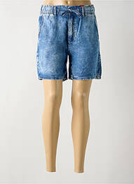 Bermuda taille élastique bleu STREET ONE femme
