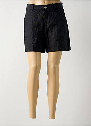 Short fermeture zippée sous rabat boutonné noir STREET ONE femme