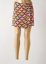 Jupe short taille élastique orange LOLA ESPELETA femme