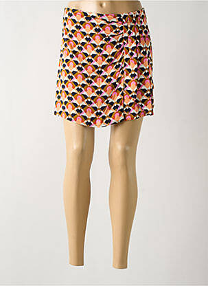 Jupe short taille élastique orange LOLA ESPELETA femme