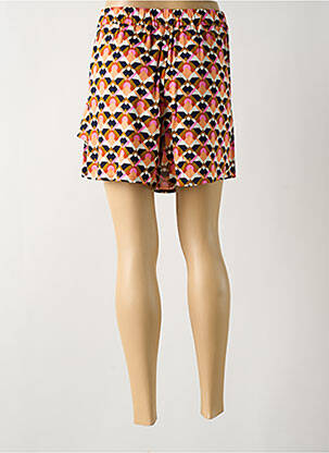 Jupe short taille élastique orange LOLA ESPELETA femme