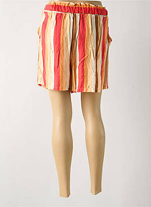 Short coupe droite orange TIFFOSI femme