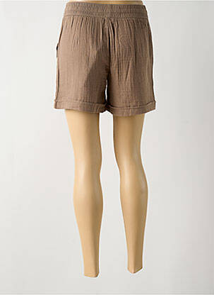 Short coupe droite marron STREET ONE femme