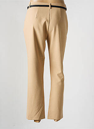 Pantalon 7/8 taille à pinces taille normale beige TIFFOSI femme