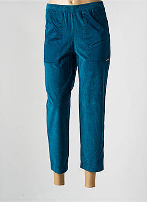 Pantalon 7/8 stretch taille normale bleu MALOKA femme