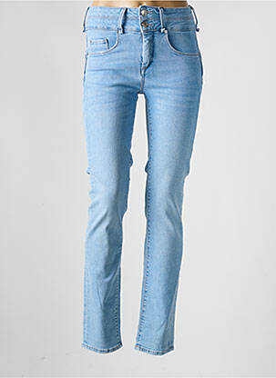 Jeans coupe slim stretch taille haute bleu TIFFOSI femme