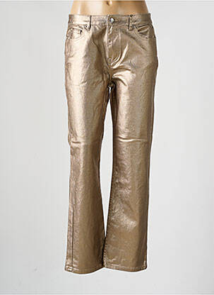 Jeans coupe droite or TIFFOSI pour femme