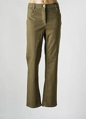 Jeans coupe slim vert JULIE GUERLANDE pour femme seconde vue