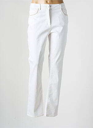Pantalon droit blanc DIANE LAURY pour femme