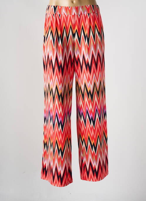Pantalon large taille à pinces taille haute orange BETTY BARCLAY femme