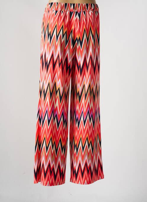 Pantalon large taille à pinces taille haute orange BETTY BARCLAY femme