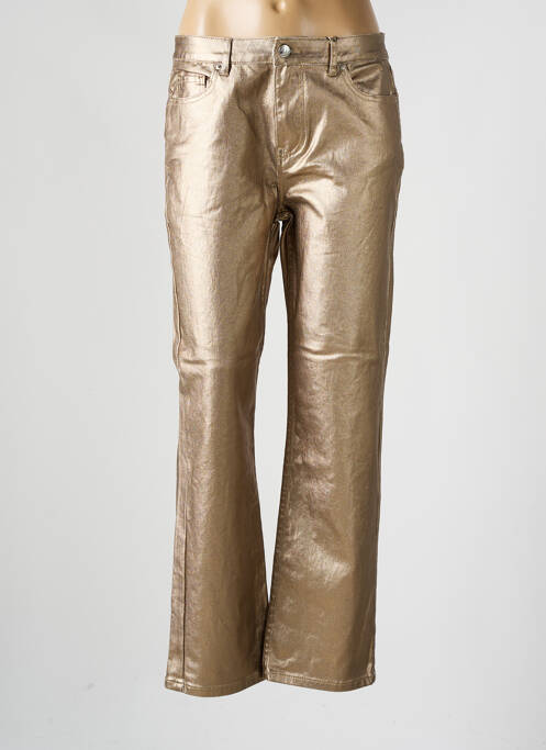 Jeans coupe droite or TIFFOSI pour femme