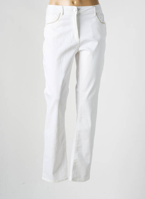 Pantalon droit blanc DIANE LAURY pour femme