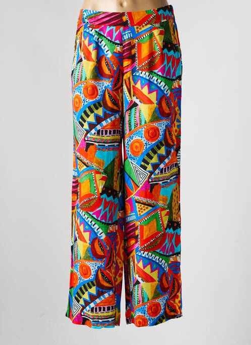 Pantalon droit orange MALOKA pour femme
