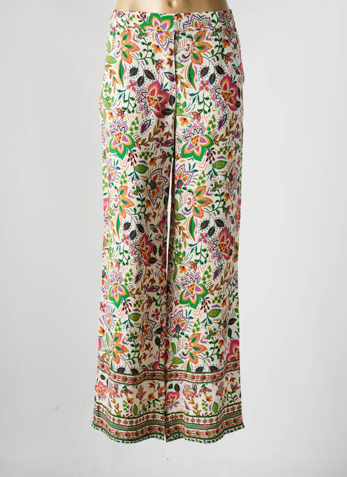 Pantalon large beige JULIE GUERLANDE pour femme