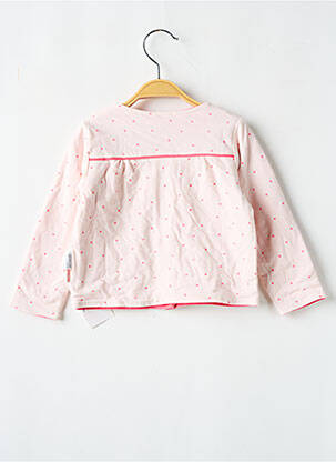 Veste casual col rond rose P'TIT BISOU fille