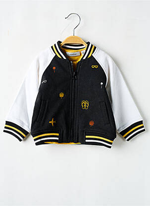 Blouson col v noir MARESE garcon