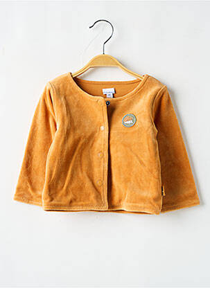 Veste casual col rond orange P'TIT BISOU fille