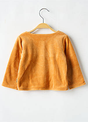 Veste casual col rond orange P'TIT BISOU fille