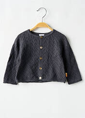 Gilet manches longues gris P'TIT BISOU pour fille seconde vue