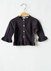 Gilet manches longues gris P'TIT BISOU pour fille seconde vue