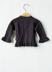 Gilet manches longues gris P'TIT BISOU pour fille seconde vue