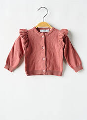 Gilet manches longues rose MARESE pour fille seconde vue