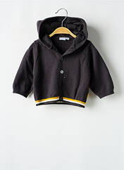 Gilet manches longues gris P'TIT BISOU pour garçon seconde vue