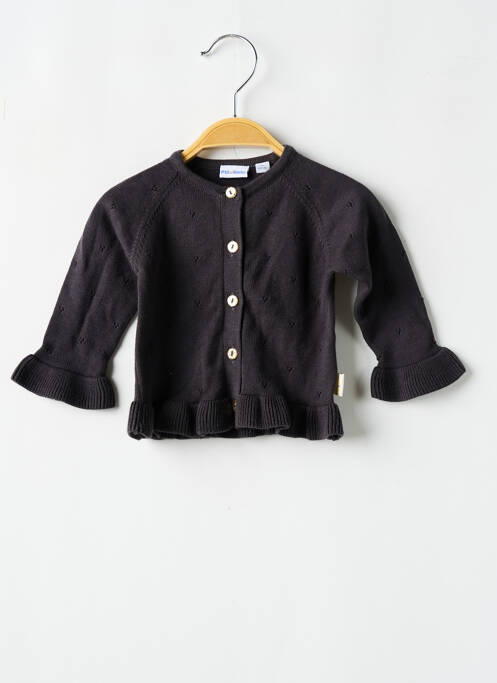 Gilet manches longues gris P'TIT BISOU pour fille