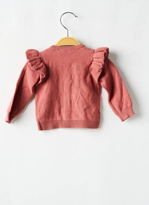 Gilet manches longues rose MARESE fille