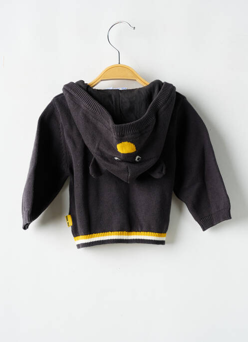 Gilet manches longues gris P'TIT BISOU pour garçon