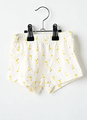 Short taille élastique taille élastique blanc P'TIT BISOU fille