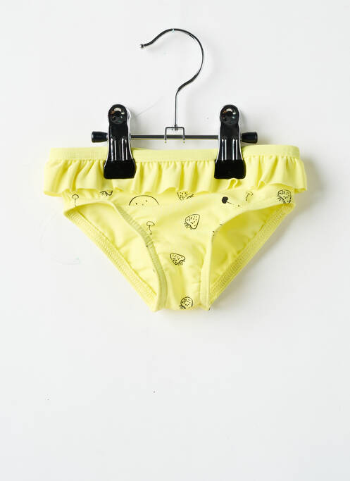 Bas de maillot de bain jaune LA VIE EST BELLE pour fille