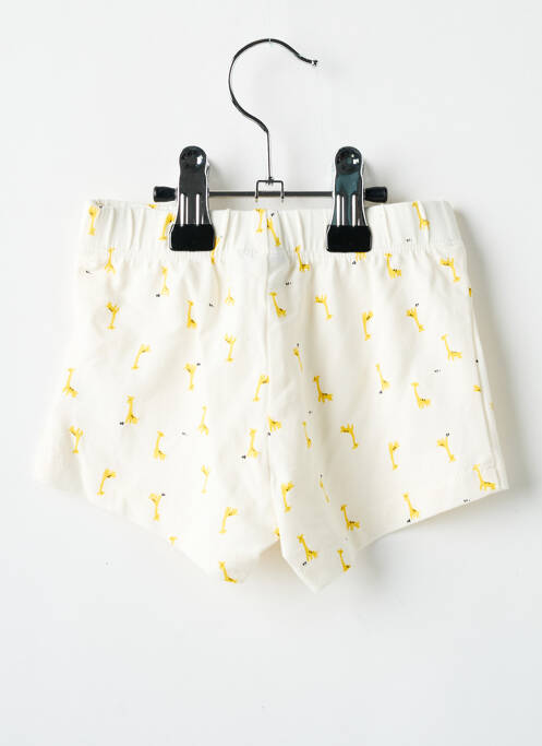 Short blanc P'TIT BISOU pour fille