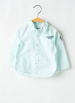 Chemise manches longues imprimé rayures bleu MARESE garcon