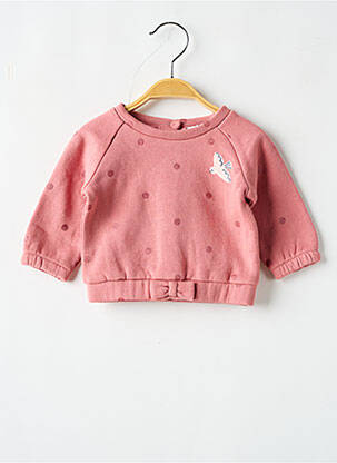 Sweat-shirt manches longues manches longues rose MARESE fille