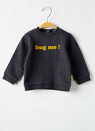 Sweat-shirt stretch manches longues gris P'TIT BISOU garcon