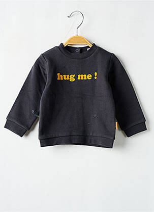 Sweat-shirt tissage jersey manches longues gris P'TIT BISOU garcon