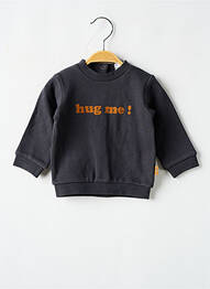 Sweat-shirt stretch manches longues gris P'TIT BISOU garcon