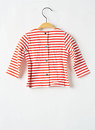 T-shirt coupe cintrée manches longues rouge MARESE fille