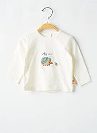 T-shirt manches longues manches longues beige P'TIT BISOU garcon