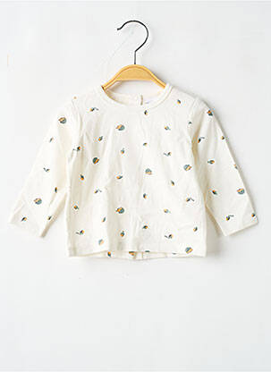 T-shirt manches longues manches longues beige P'TIT BISOU garcon