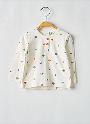T-shirt manches longues manches longues beige P'TIT BISOU garcon