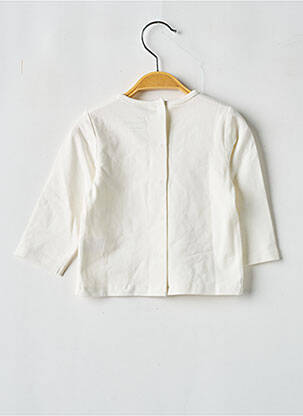 T-shirt coupe cintrée manches longues beige P'TIT BISOU fille