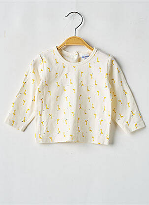 T-shirt manches longues manches longues jaune P'TIT BISOU enfant