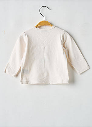 T-shirt coupe cintrée manches longues beige MARESE fille