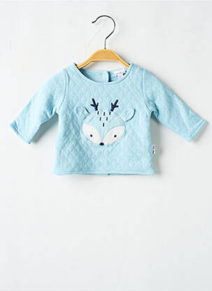 Sweat-shirt bleu P'TIT BISOU pour garçon